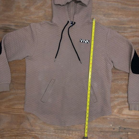 Barstool Sports Hoodie Unisex Beige Quilted Sweatshirt Size XL - Picture 12 of 14